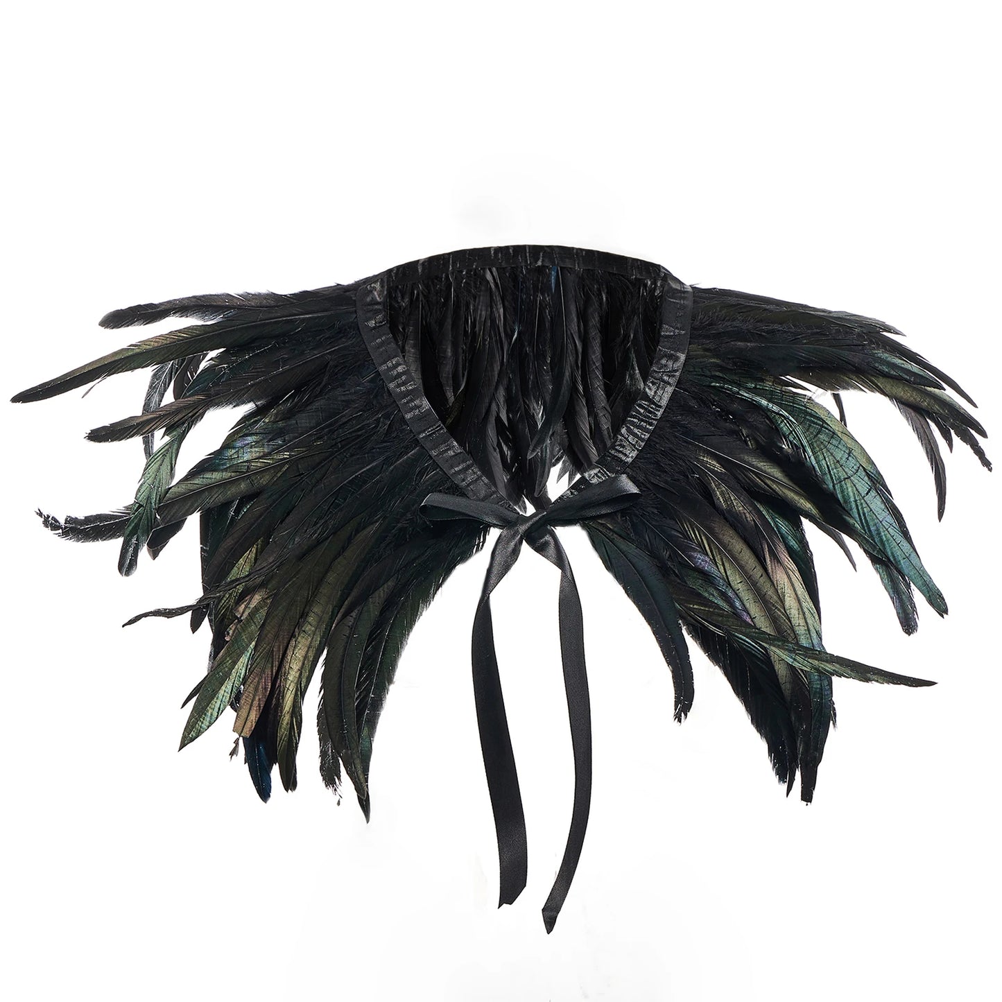 Women's Glam Natural Feather Cape