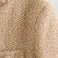 Vireous Round-Neck Simple Tweed Jacket, Multi Colours