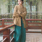 Fashion Cotton Linen Women's Stand Collar Jacket, Multi Colours