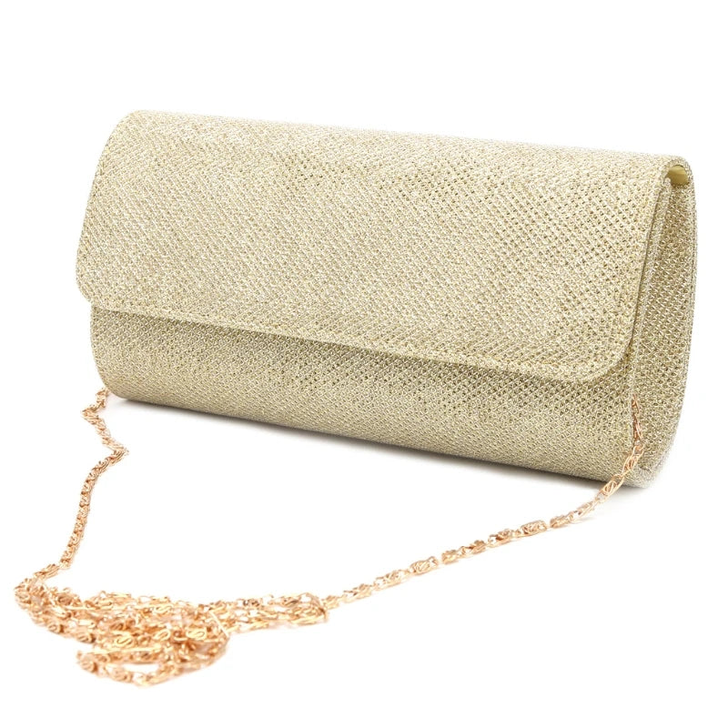 Women's Minaudière Handbag, Evening Luxury Chain Crossbody Bag