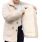 Women's Classic Soft Plush Collared Jacket, Multicolours