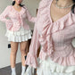 Vireous Elegant French Ruffle Flared-Sleeve Blouse, Plus Sizes