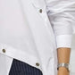 Avant Garde Asymmetric Split-Front Women's Blouse