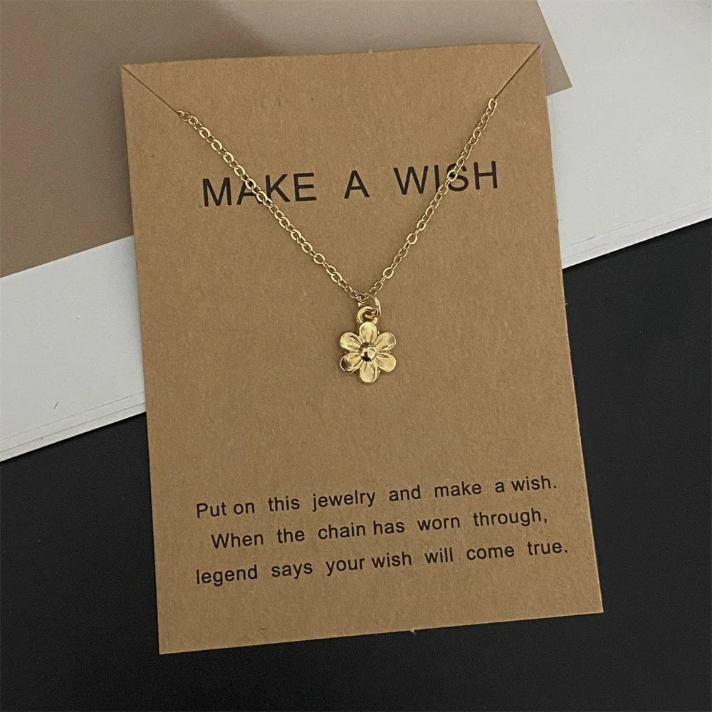 Moon Star Pendant Necklace, Multi Designs