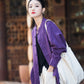 Fashion Cotton Linen Women's Stand Collar Jacket, Multi Colours