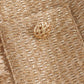 Vireous Round-Neck Simple Tweed Jacket, Multi Colours