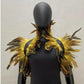 Women's Glam Natural Feather Cape