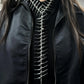 Dark Cross Edgy Niche Thorn Skeleton Necklace
