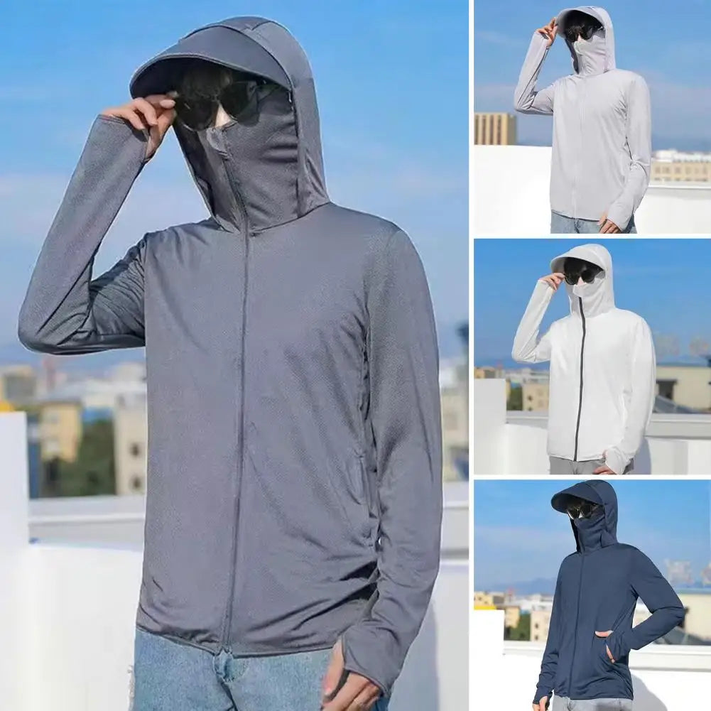 Unisex Lightweight Sun Block Jacket and Windbreaker, Multi Colours