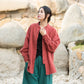 Fashion Cotton Linen Women's Stand Collar Jacket, Multi Colours
