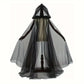 Dark Cross Full-Length Shawl, Goth Witch Vampire Cosplay Cloak in Black