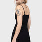 Killstar Sacralgia Lace Insert Black Flared Dress