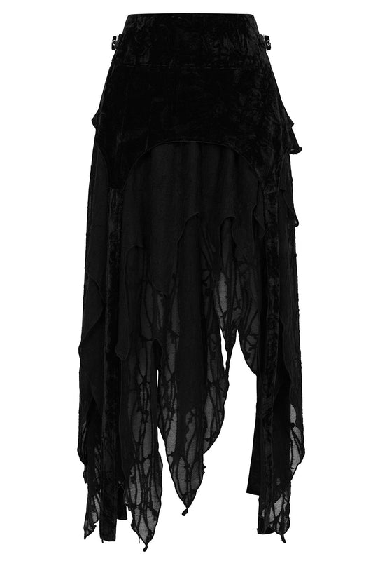 Banned Apparel Inferna Mesh Overlay Skirt