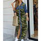 Women's Shirt-Style Button Denim Long Casual Dress, Plus Sizes