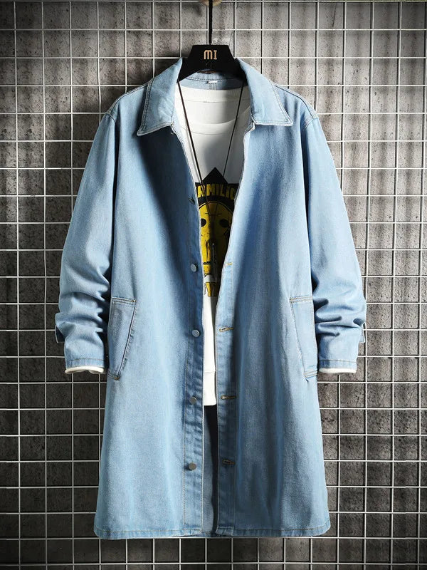 Unisex Cross-Season Denim Short Coat