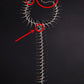 Dark Cross Edgy Niche Thorn Skeleton Necklace