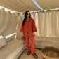 Simple Cotton Linen Women's Summer Pants Suit, Multi Colours