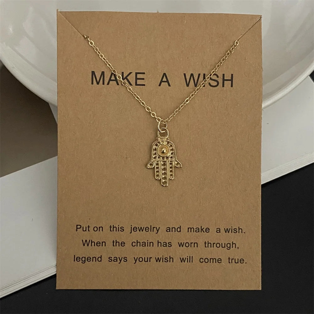 Moon Star Pendant Necklace, Multi Designs
