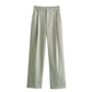 TRAFZA© Women's Pants Suit, Fashion Streetwear Wide-Leg Pants