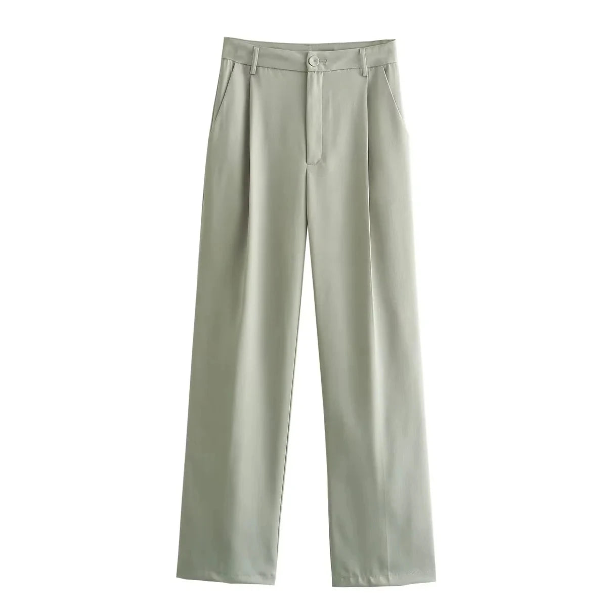 TRAFZA© Women's Pants Suit, Fashion Streetwear Wide-Leg Pants
