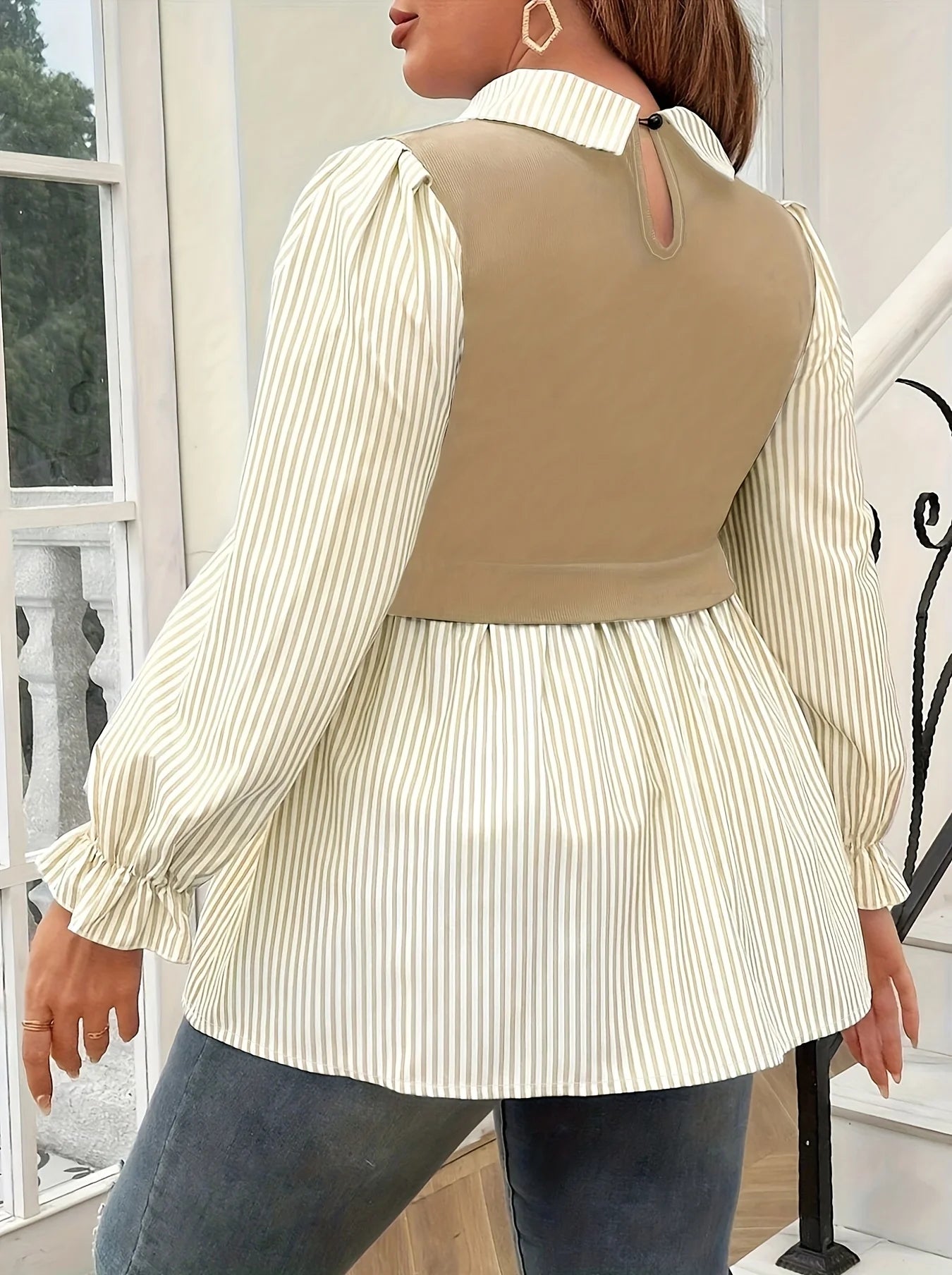 Vireous Women's Summer Fashion Shirt, Plus Sizes