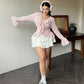 Vireous Elegant French Ruffle Flared-Sleeve Blouse, Plus Sizes