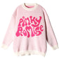 Pinky Promise, Psychedelic Print Women's Knitted Sweater