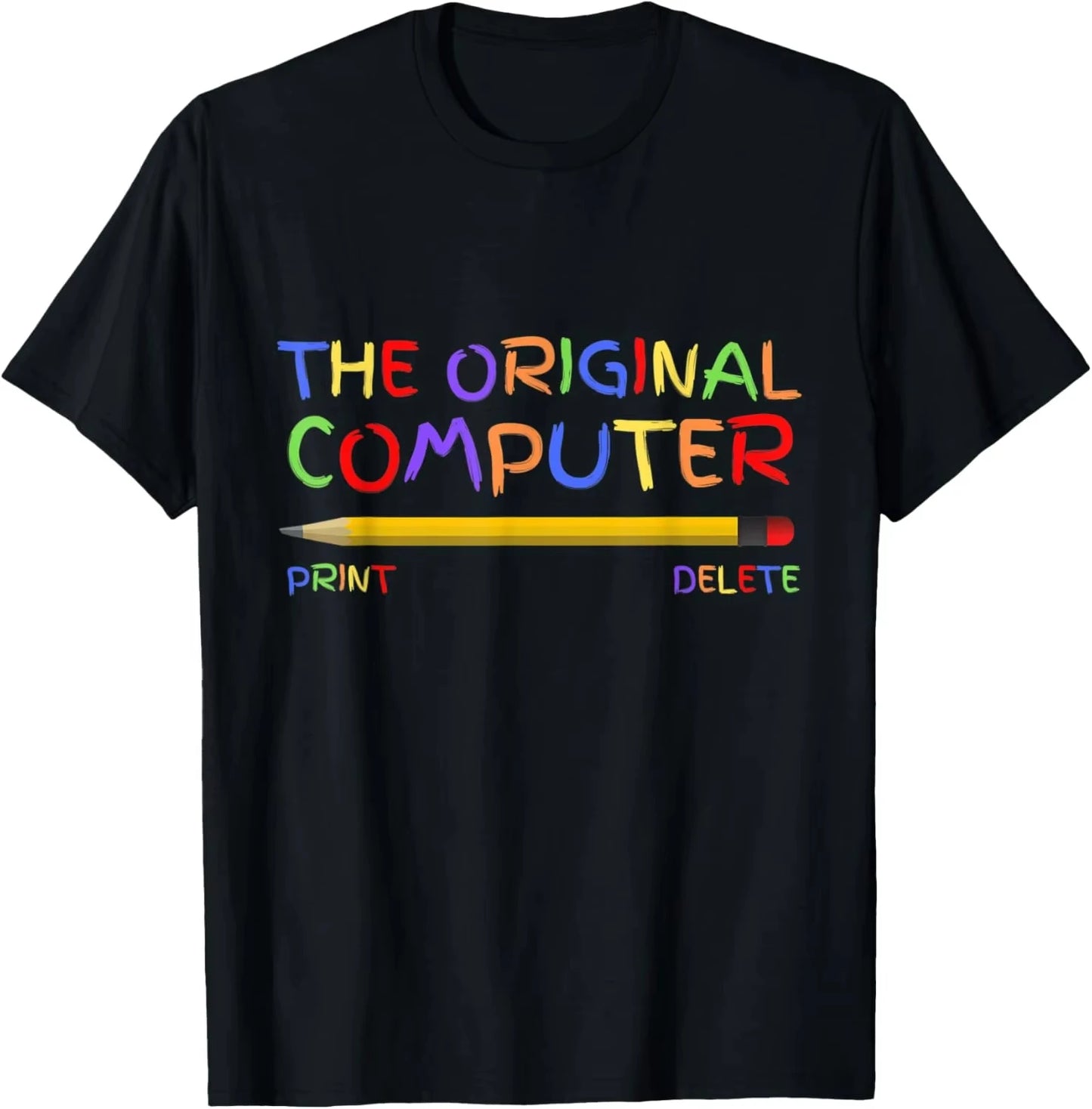 Funny Software Programmer T-Shirt, Science Tech Geek Pencil Graphic