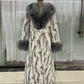 Women's Luxury Faux Mink Fur Coat with Contrast Collar, Multi Colours