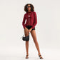 Bow Tied Front Knitted Women's Cardigan, Multi Colours