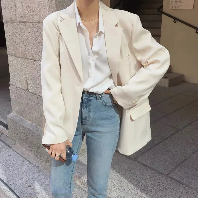 Vireous Classic Women's Blazer Single-Breasted, Multi Colours