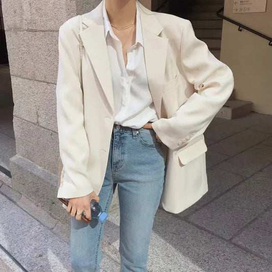 Vireous Classic Women's Blazer Single-Breasted, Multi Colours