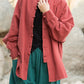 Fashion Cotton Linen Women's Stand Collar Jacket, Multi Colours