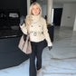Vireous Women's Short Jacket Belted Trench Coat