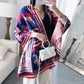 Extra-Large Cashmere Scarf, Equestrian-Print Blanket Wrap, Pashmina