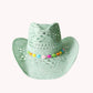 Women's Openwork Woven Cowboy Hat, Multicolours
