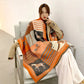 Extra-Large Cashmere Scarf, Equestrian-Print Blanket Wrap, Pashmina