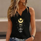 Celestial Stars with Moon Women's Sleeveless Tank Top
