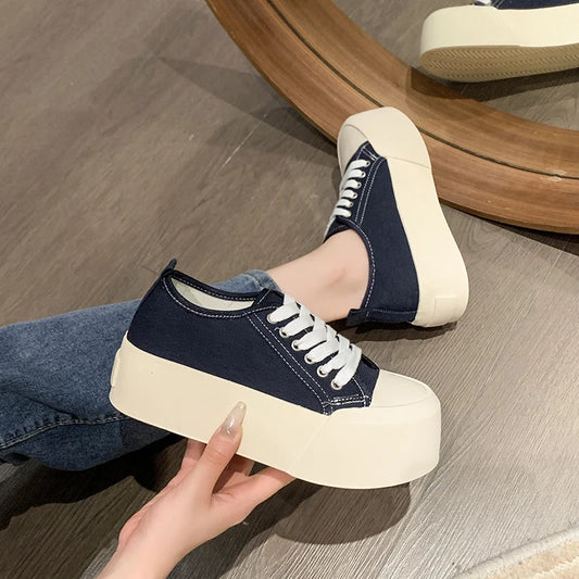 Women's Height Increasing Thick Bottom Fashion Sneakers