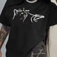 'Boop' Skeleton Hand Cat Design T-Shirt
