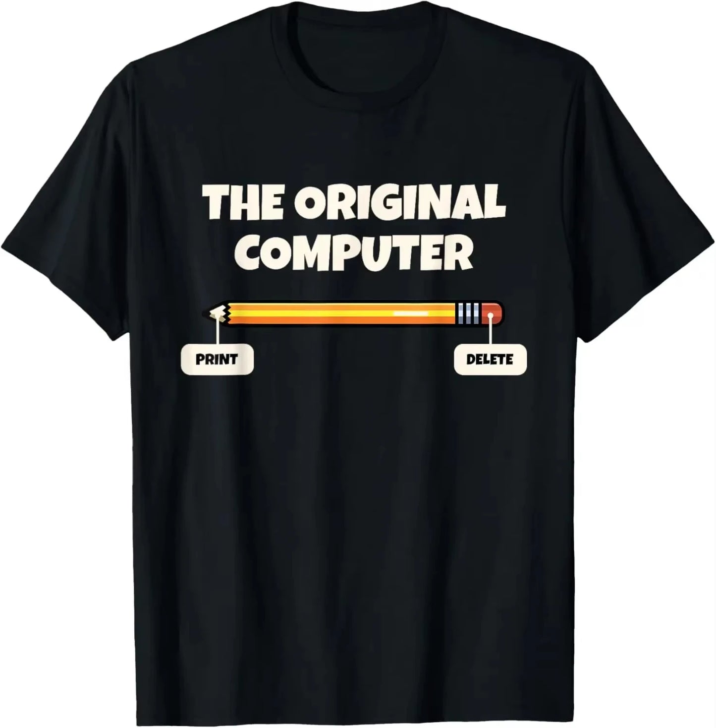 Funny Software Programmer T-Shirt, Science Tech Geek Pencil Graphic