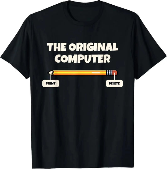 Funny Software Programmer T-Shirt, Science Tech Geek Pencil Graphic