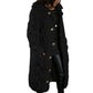 Vireous Women's Thick Long Cardigan Coat, Plus Sizes