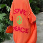 'Love and Peace' New Design Women's Long Knitted Cardigan, Sweater Coat