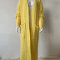 Vireous Very Long Cardigan, Women's Cable Knit Jacket, Multicolours