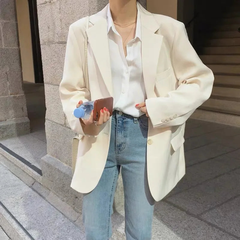 Vireous Classic Women's Blazer Single-Breasted, Multi Colours