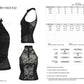 Punk Rave Kalliope Pleated Halter Neck Top