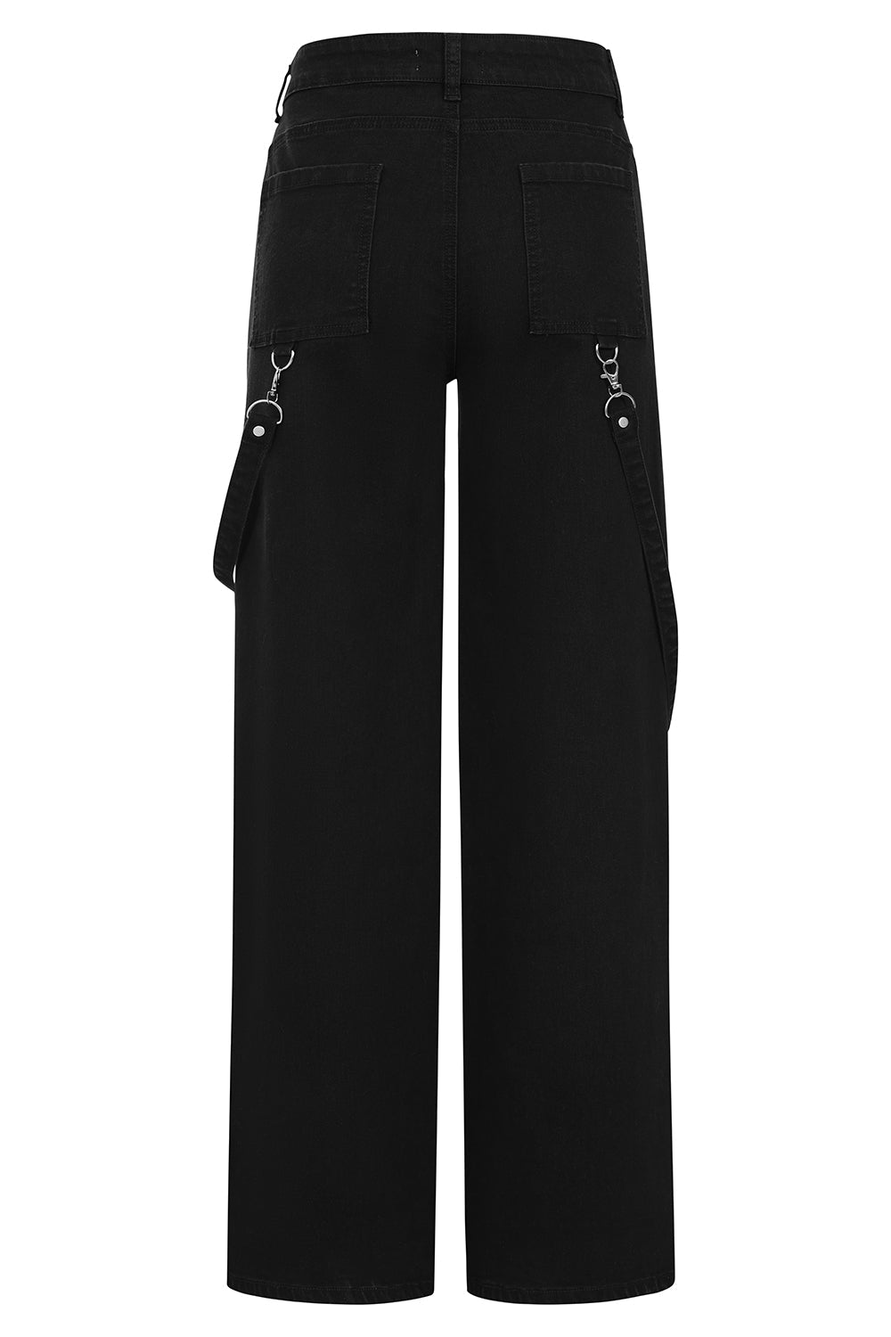 Banned Apparel Cinder Industrial Mesh-Panel Wide-Leg Trousers