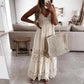 Off-Shoulder White Lace Dress, Spring and Summer Collection