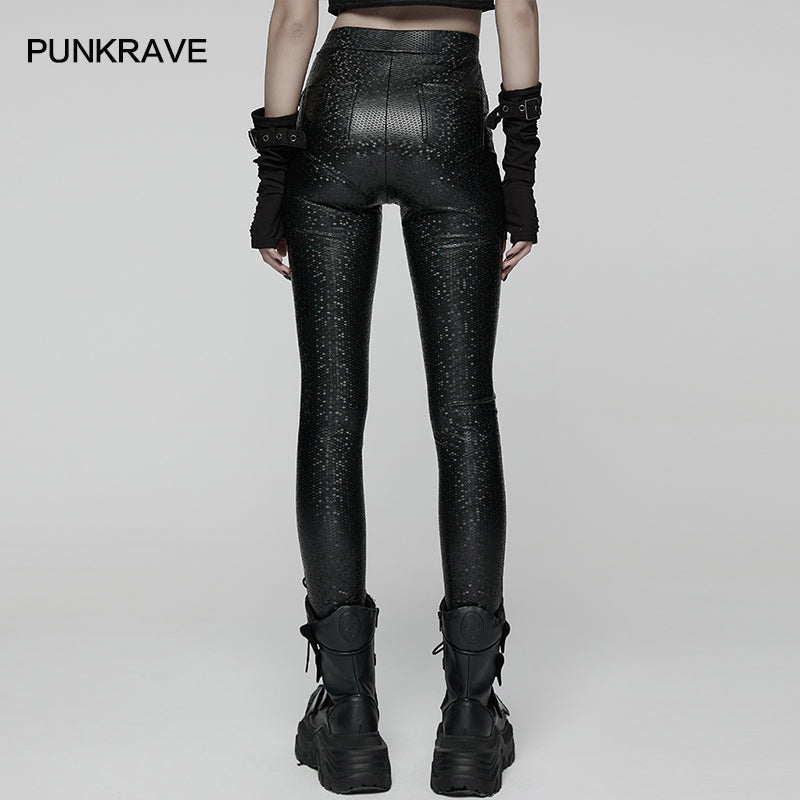 Punk Rave Ravenna Leggings in Black Prism Finish